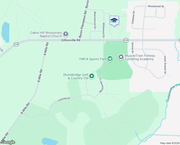 map of restaurants, bars, coffee shops, grocery stores, and more near 209 Stonegate Drive in Albany