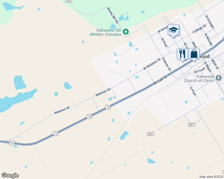 map of restaurants, bars, coffee shops, grocery stores, and more near 6194-6198 Walston Street in Oakwood