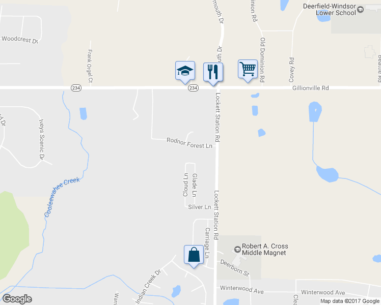 map of restaurants, bars, coffee shops, grocery stores, and more near 3920 Rodnor Forest Lane in Albany
