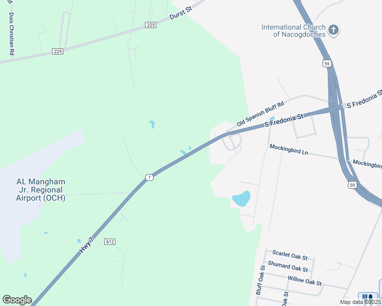 map of restaurants, bars, coffee shops, grocery stores, and more near 4442 Fredonia Street in Nacogdoches