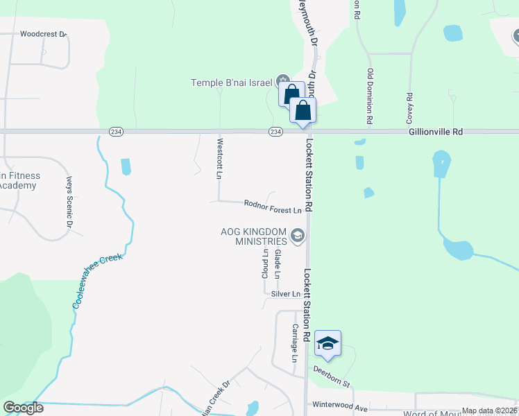 map of restaurants, bars, coffee shops, grocery stores, and more near 3934 Rodnor Forest Lane in Albany