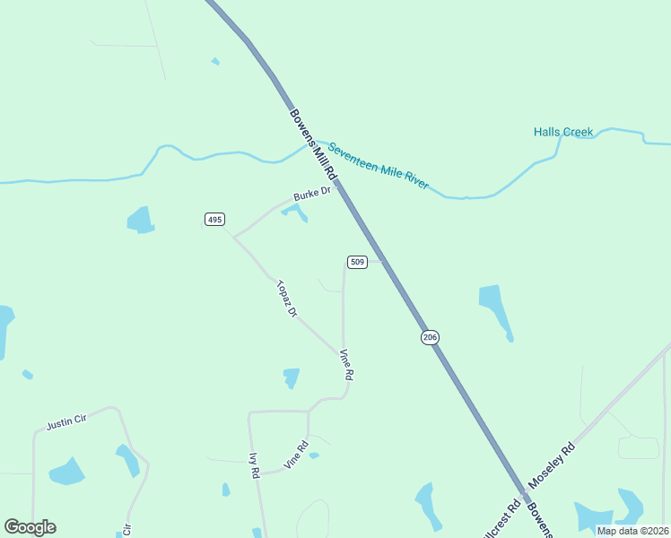 map of restaurants, bars, coffee shops, grocery stores, and more near 44 Pearl Drive in Broxton