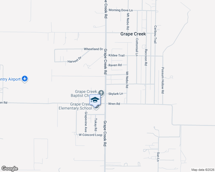 map of restaurants, bars, coffee shops, grocery stores, and more near 7746 Skylark Ln in San Angelo