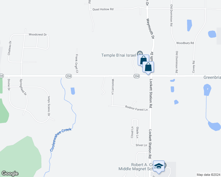map of restaurants, bars, coffee shops, grocery stores, and more near 117 Westcott Lane in Albany