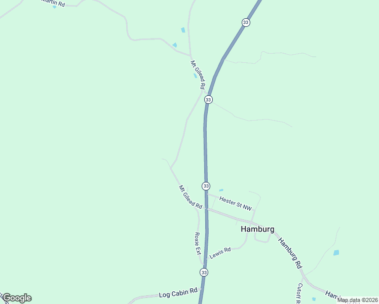 map of restaurants, bars, coffee shops, grocery stores, and more near Mount Gilead Road in Roxie