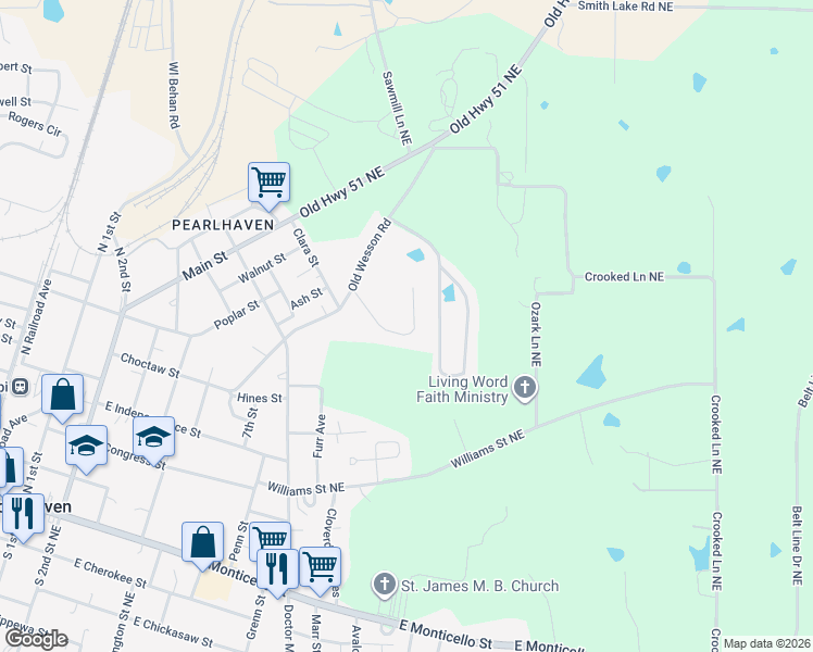 map of restaurants, bars, coffee shops, grocery stores, and more near 147 Cedar Street in Brookhaven