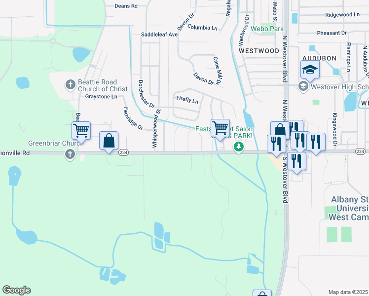 map of restaurants, bars, coffee shops, grocery stores, and more near 101 Constitution Court in Albany