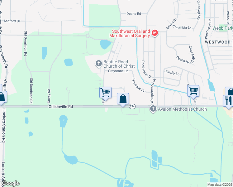 map of restaurants, bars, coffee shops, grocery stores, and more near 3111 Wax Myrtle Lane in Albany