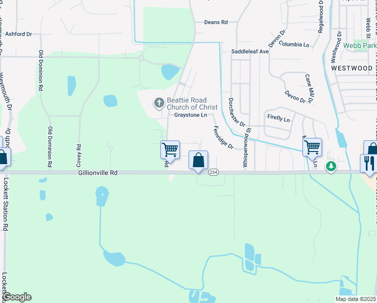 map of restaurants, bars, coffee shops, grocery stores, and more near 3111 Wax Myrtle Lane in Albany