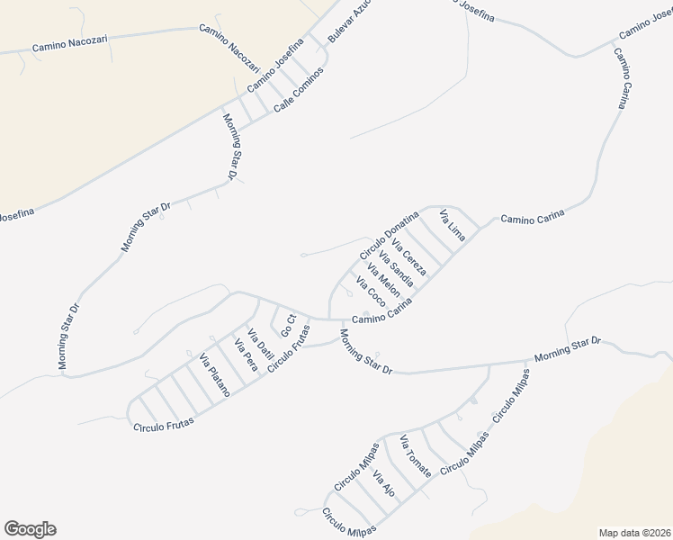 map of restaurants, bars, coffee shops, grocery stores, and more near 1910 Circulo Huerta in Rio Rico