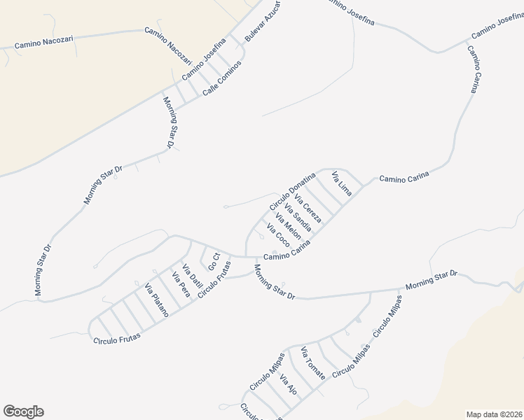 map of restaurants, bars, coffee shops, grocery stores, and more near 484 Fresa Ct. in Rio Rico