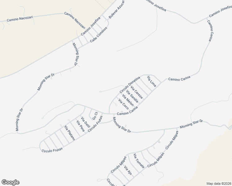 map of restaurants, bars, coffee shops, grocery stores, and more near 1916 Circulo Huerta in Rio Rico
