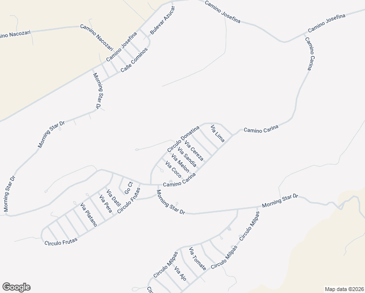 map of restaurants, bars, coffee shops, grocery stores, and more near 473 Via Sandia in Rio Rico