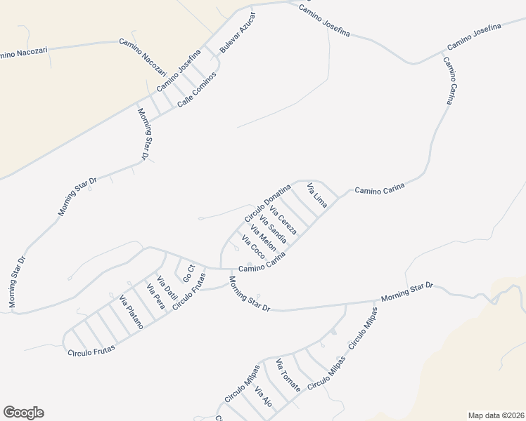 map of restaurants, bars, coffee shops, grocery stores, and more near 473 Via Sandia in Rio Rico