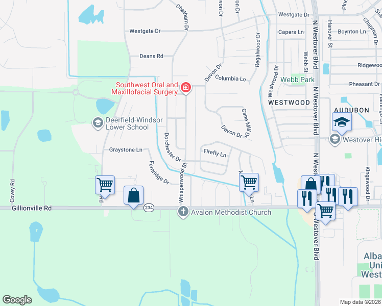 map of restaurants, bars, coffee shops, grocery stores, and more near 2939 Stonewater Drive in Albany