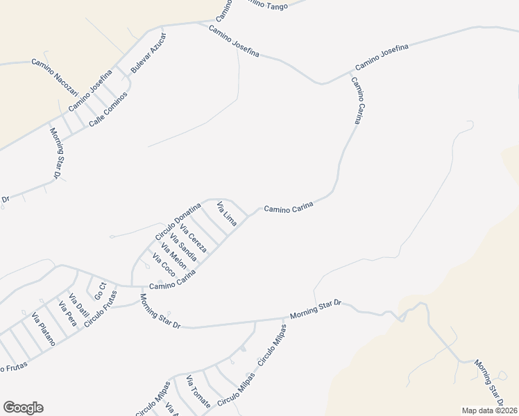 map of restaurants, bars, coffee shops, grocery stores, and more near Camino Carina in Rio Rico