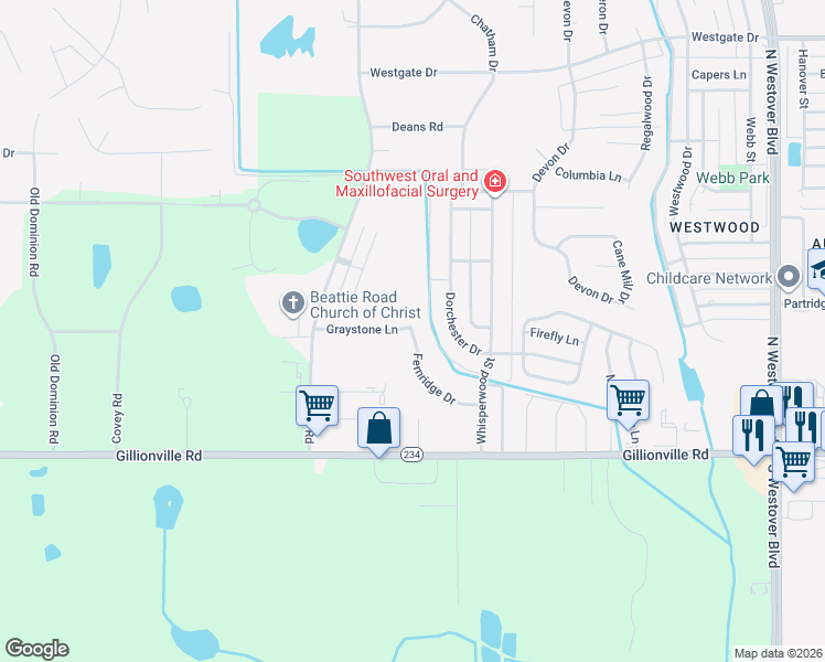 map of restaurants, bars, coffee shops, grocery stores, and more near 3215 Fernridge Drive in Albany