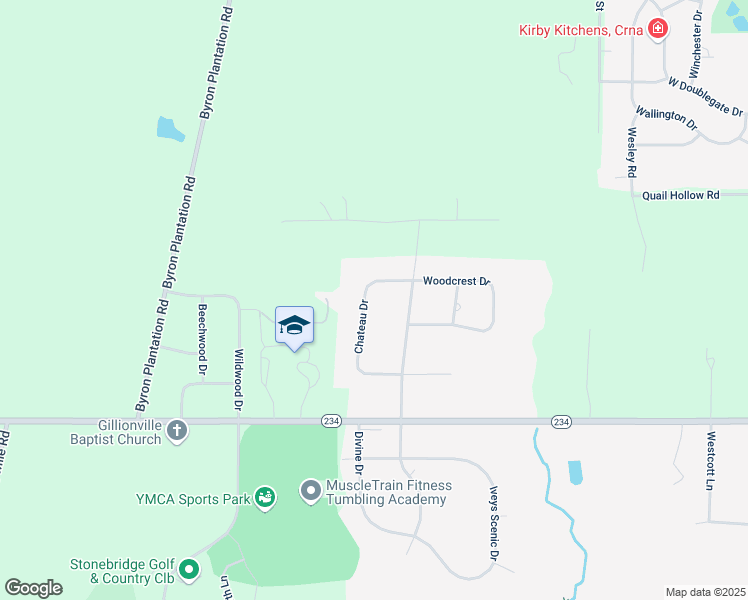 map of restaurants, bars, coffee shops, grocery stores, and more near 4519 Chateau Drive in Albany