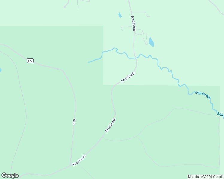 map of restaurants, bars, coffee shops, grocery stores, and more near Fred Scott in Grant Parish