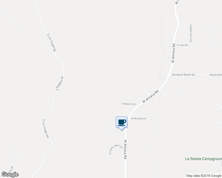 map of restaurants, bars, coffee shops, grocery stores, and more near 36290 South Majorica Lane in Arivaca