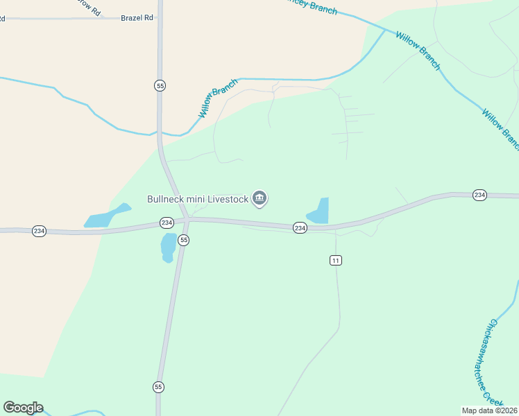 map of restaurants, bars, coffee shops, grocery stores, and more near 4499 Georgia 234 in Leary