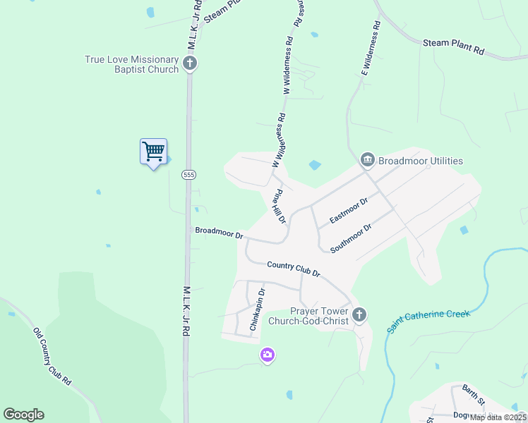 map of restaurants, bars, coffee shops, grocery stores, and more near 14 Pine Hill Drive in Natchez