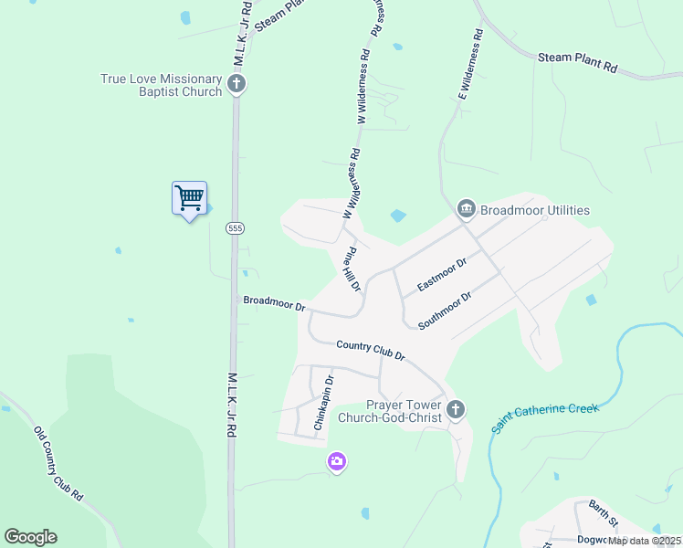 map of restaurants, bars, coffee shops, grocery stores, and more near 14 Pine Hill Drive in Natchez