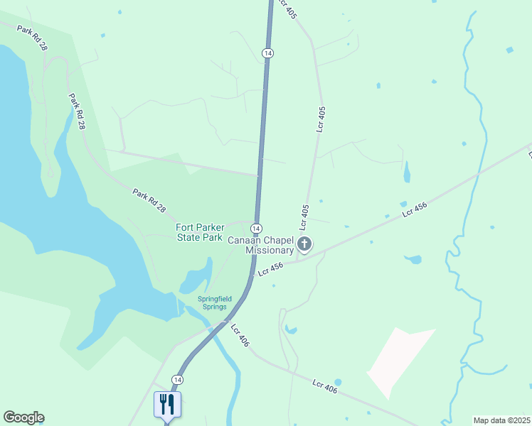 map of restaurants, bars, coffee shops, grocery stores, and more near Highway 14 in Mexia