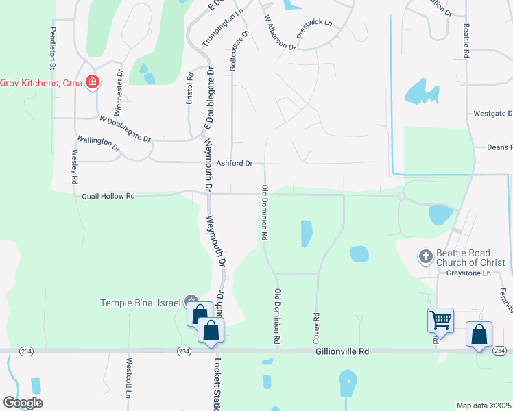 map of restaurants, bars, coffee shops, grocery stores, and more near 2015 Old Dominion Drive in Albany