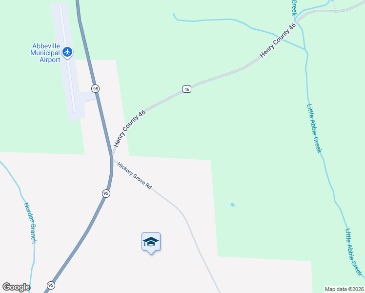 map of restaurants, bars, coffee shops, grocery stores, and more near 1648 County Road 47 in Abbeville