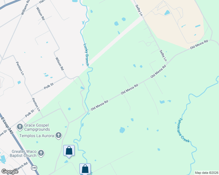 map of restaurants, bars, coffee shops, grocery stores, and more near 979 Old Mexia Road in Waco
