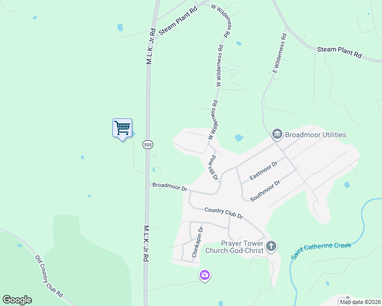 map of restaurants, bars, coffee shops, grocery stores, and more near 99-199 West Wilderness Road in Natchez