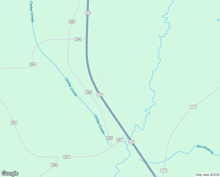 map of restaurants, bars, coffee shops, grocery stores, and more near 27660 Alabama 167 in Jack