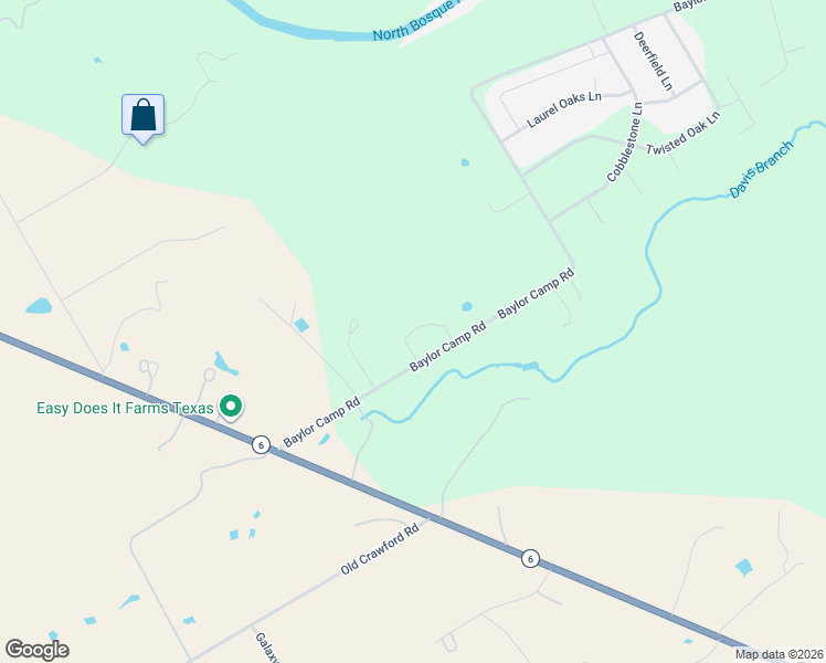 map of restaurants, bars, coffee shops, grocery stores, and more near 4732 Baylor Camp Rd in Crawford