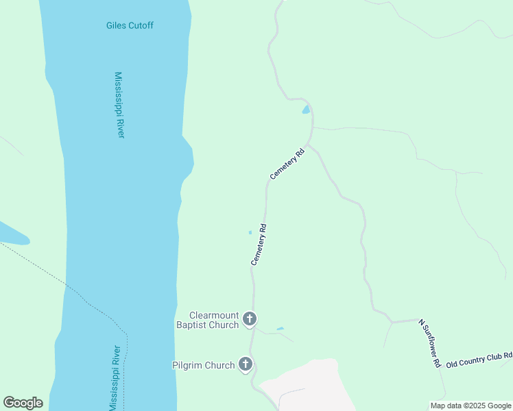 map of restaurants, bars, coffee shops, grocery stores, and more near 148 Cemetery Road in Natchez