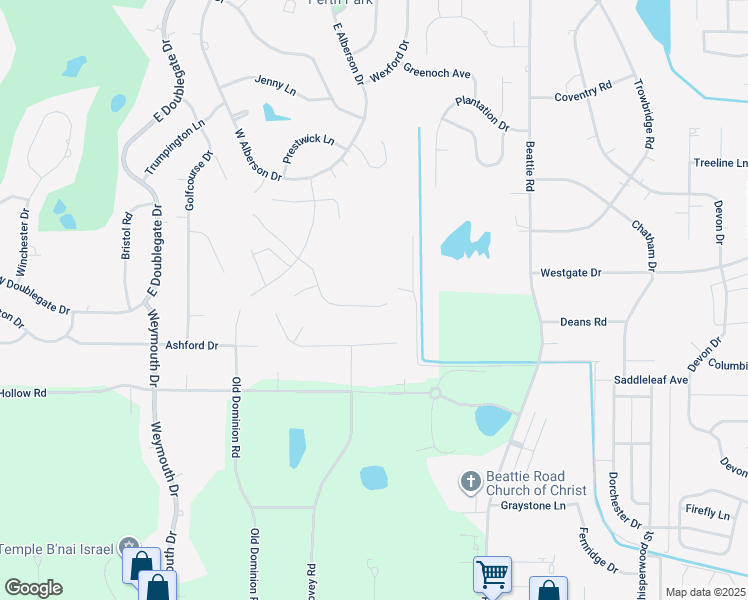 map of restaurants, bars, coffee shops, grocery stores, and more near 3613 Mayfair Lane in Albany