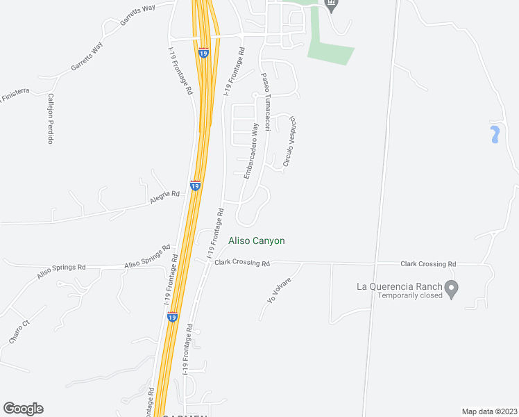 map of restaurants, bars, coffee shops, grocery stores, and more near Calle Maria Elena in Tubac