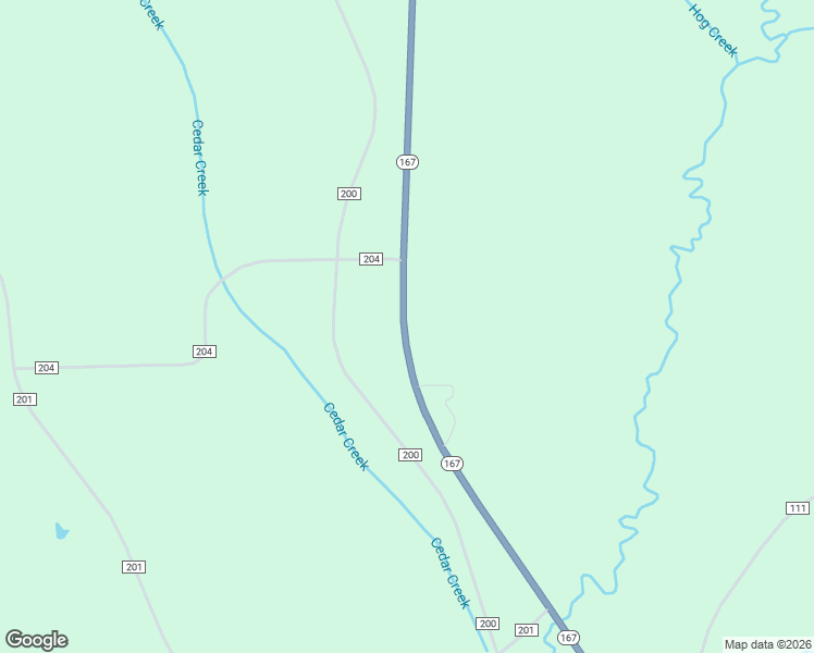 map of restaurants, bars, coffee shops, grocery stores, and more near 27921 Alabama 167 in Jack