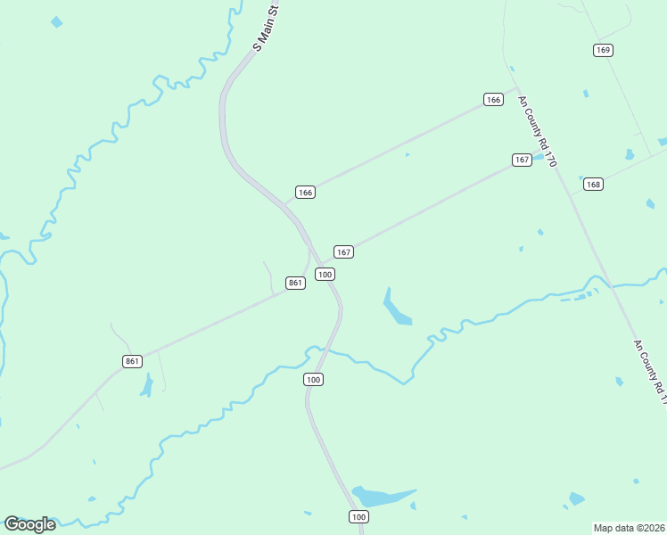 map of restaurants, bars, coffee shops, grocery stores, and more near 108 County Road 167 in Elkhart