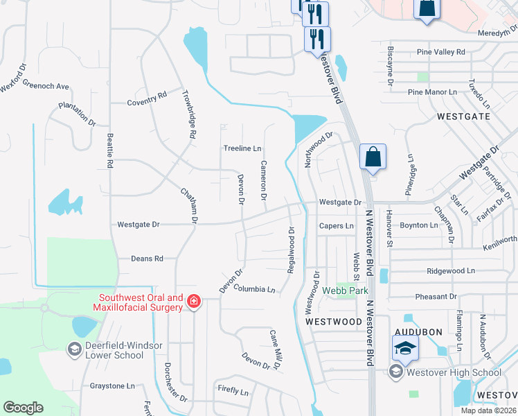 map of restaurants, bars, coffee shops, grocery stores, and more near 2001 Cameron Drive in Albany