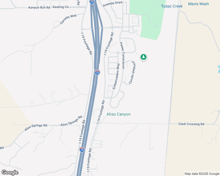 map of restaurants, bars, coffee shops, grocery stores, and more near 1608 Golden Gate Way in Nogales