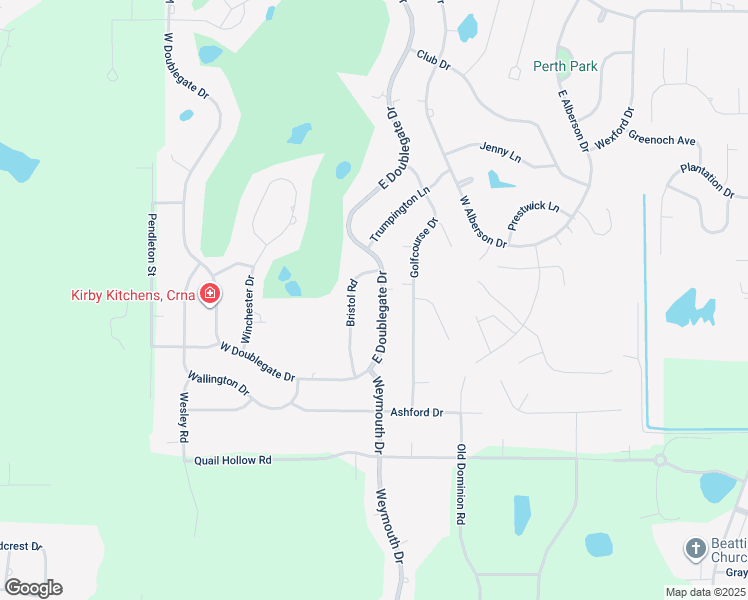 map of restaurants, bars, coffee shops, grocery stores, and more near 2315 East Doublegate Drive in Albany