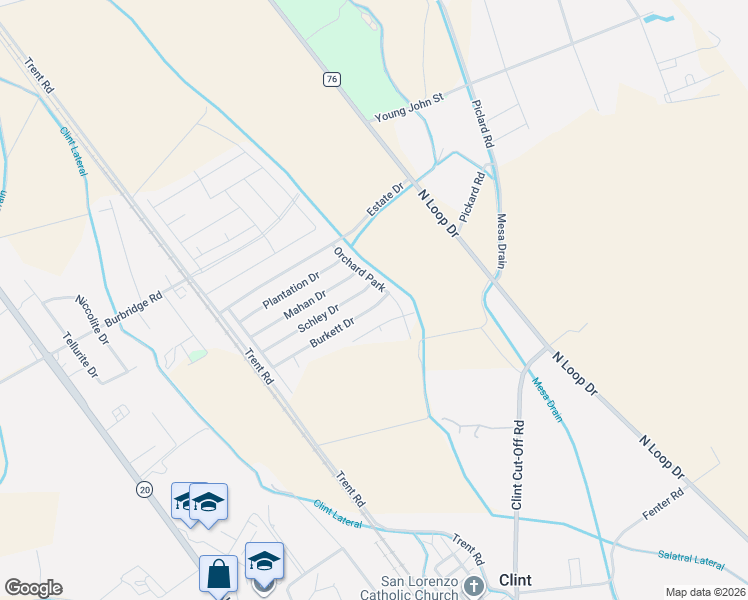 map of restaurants, bars, coffee shops, grocery stores, and more near 431 Grove in Clint