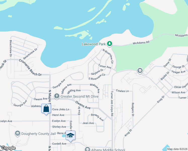 map of restaurants, bars, coffee shops, grocery stores, and more near 1915 Skylane Drive in Albany