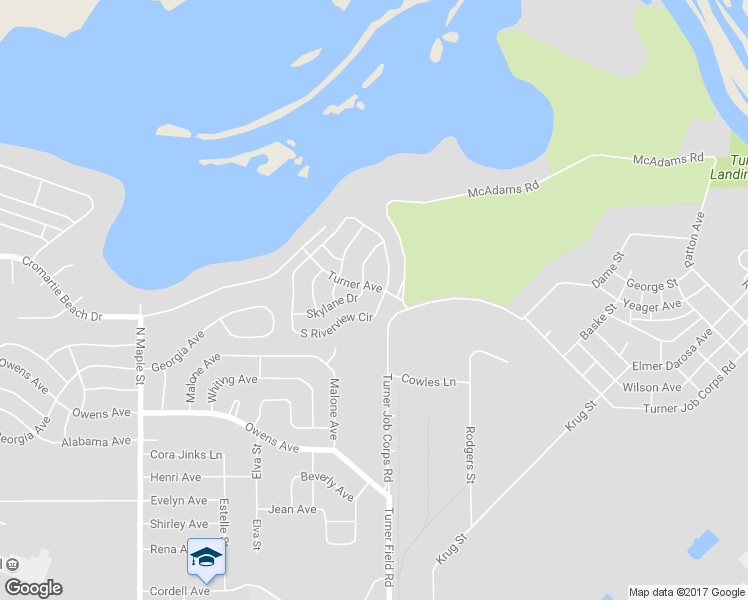 map of restaurants, bars, coffee shops, grocery stores, and more near 1905 South Riverview Circle in Albany