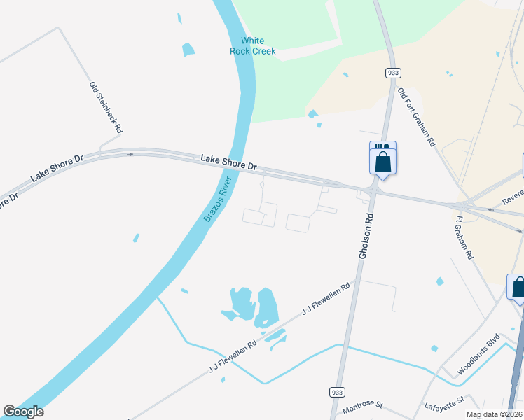 map of restaurants, bars, coffee shops, grocery stores, and more near 2509 E Lake Shore Dr in Waco