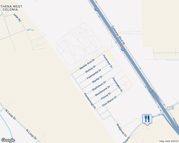 map of restaurants, bars, coffee shops, grocery stores, and more near 1564 Wolsey Drive in Clint