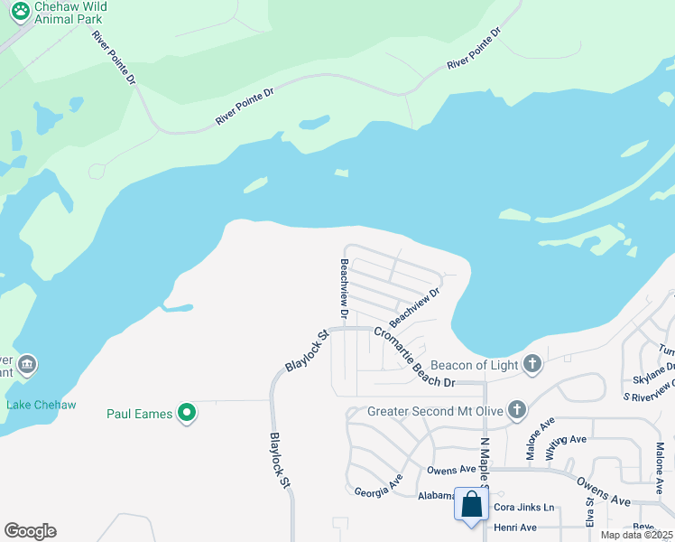map of restaurants, bars, coffee shops, grocery stores, and more near 2207 Beachview Drive in Albany