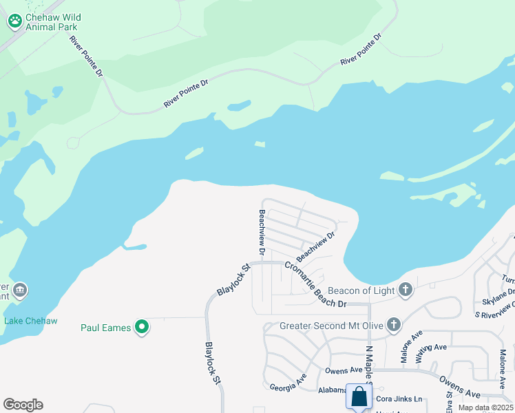 map of restaurants, bars, coffee shops, grocery stores, and more near 2207 Beachview Drive in Albany
