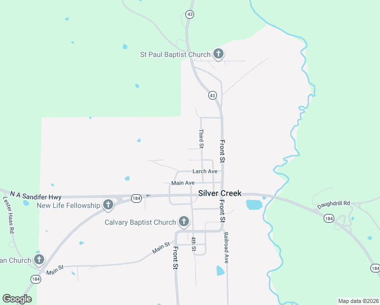 map of restaurants, bars, coffee shops, grocery stores, and more near 20 Birch Street in Silver Creek